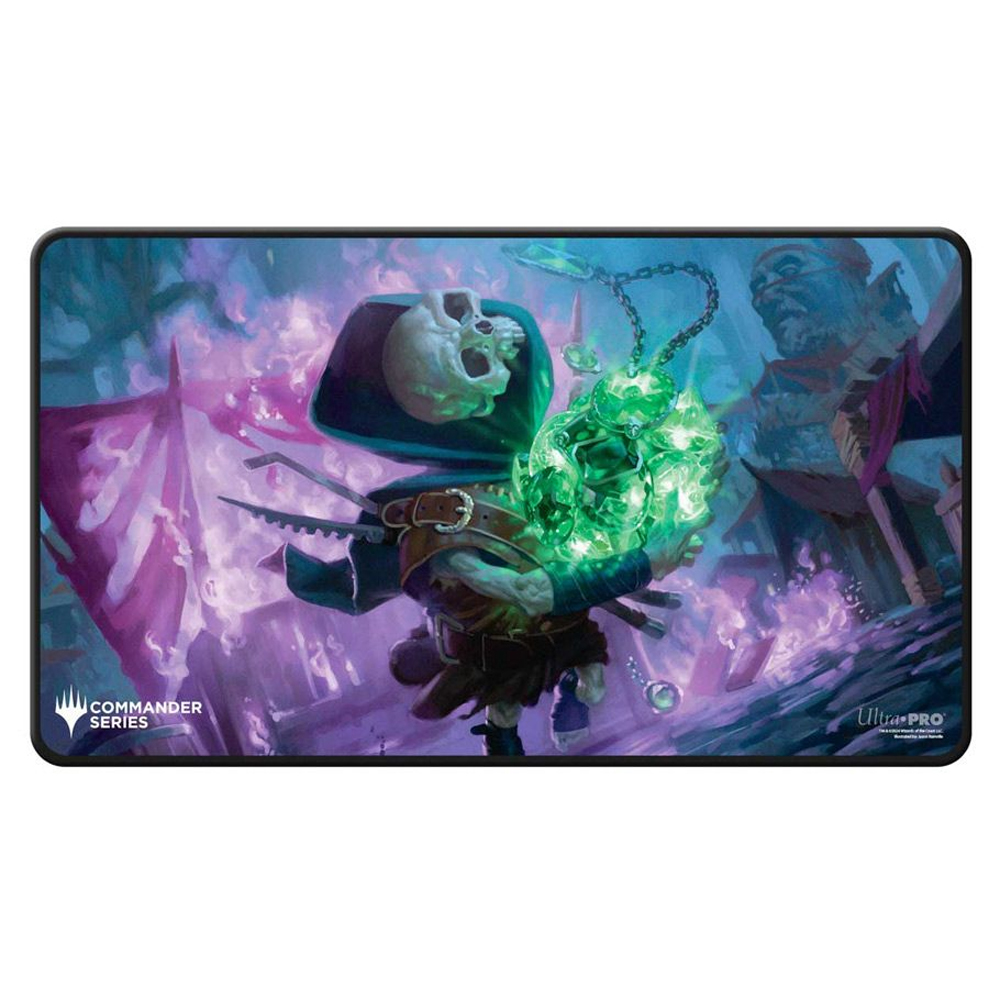 MtG Black-Stitched Playmat: Commander Series - Tinybones, Trinket Thief (Last Chance)