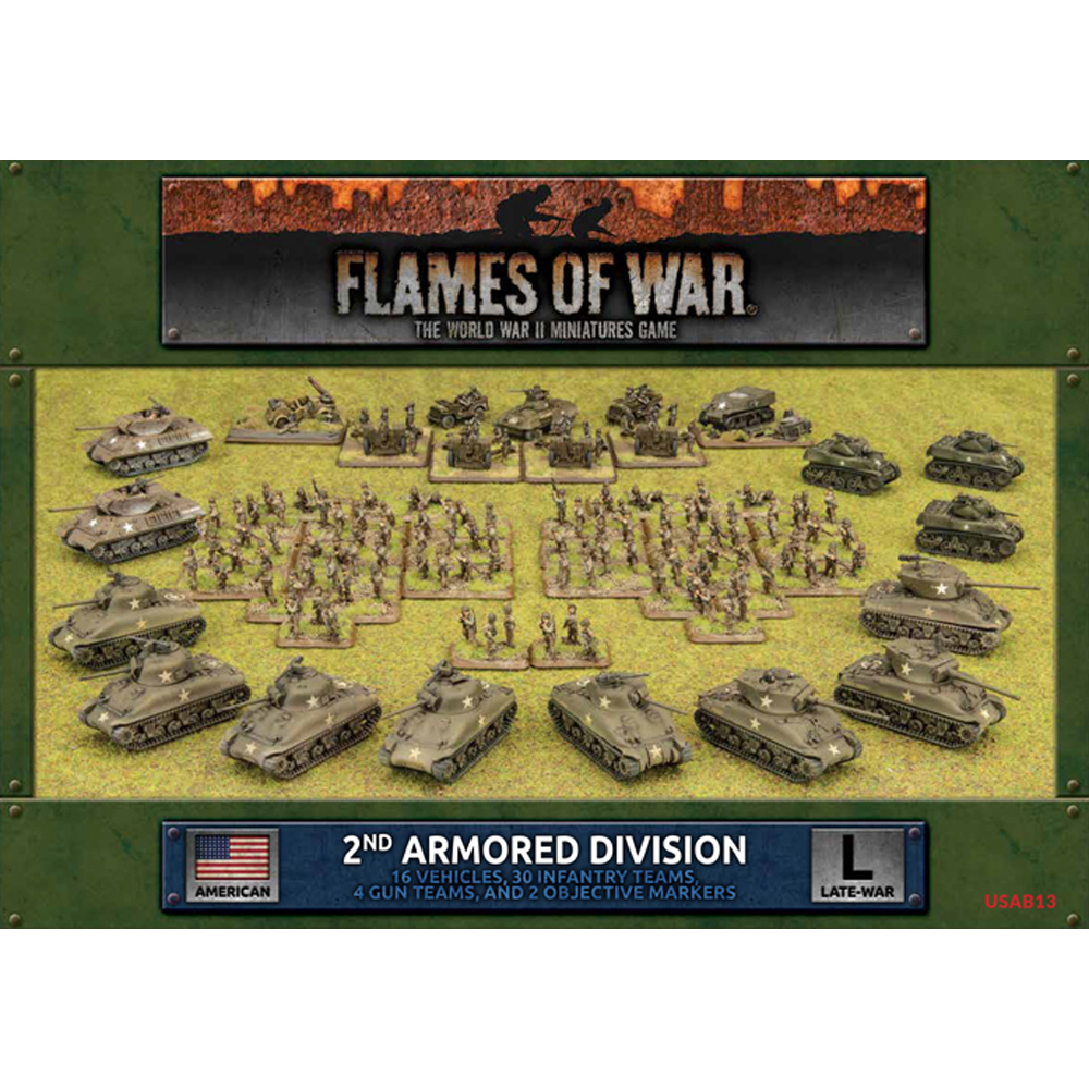 Flames of War WW2: American - 2nd Armored Division Army Deal