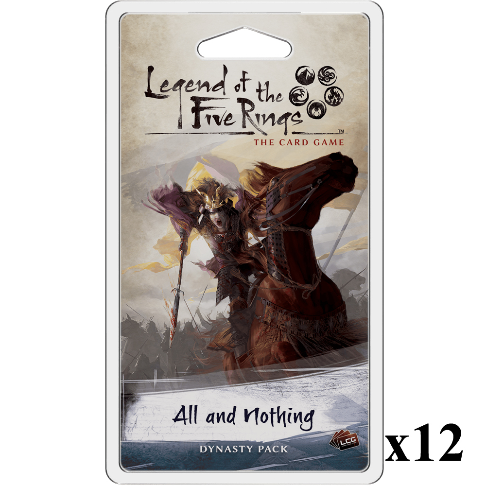 Legend of the Five Rings LCG: All & Nothing Dynasty Pack CASE (12)