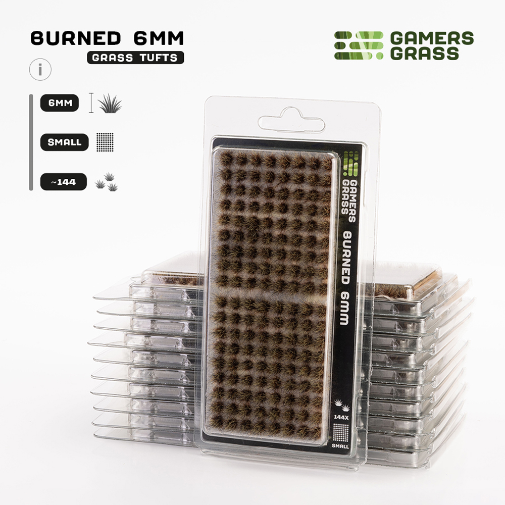 Gamers Grass Tufts: Burned Tufts - Small 6mm