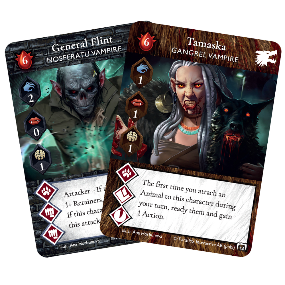 Vampire the Masquerade: Rivals ECG - Tamaska & General Flint Promo Pack