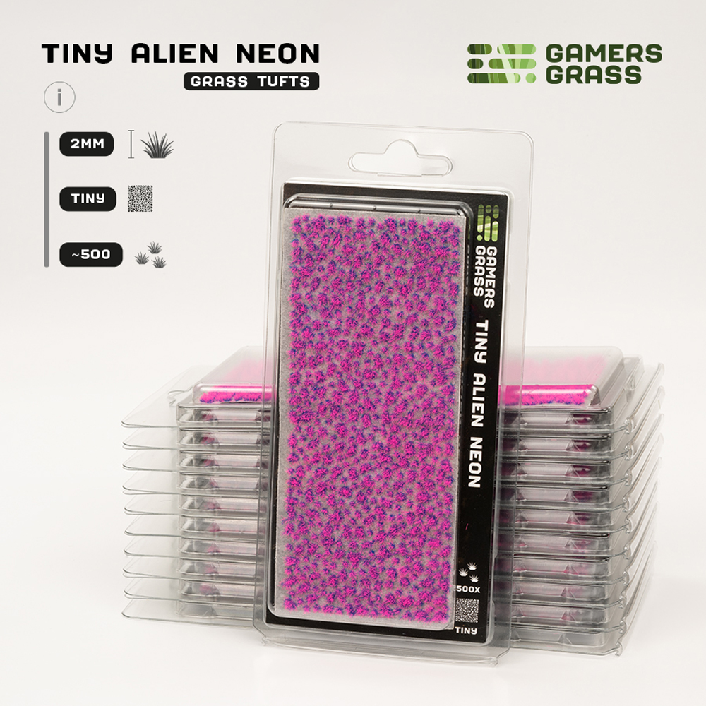 Gamers Grass Tufts: Alien Neon - Tiny 2mm