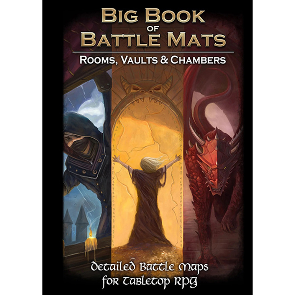 Battle Mat: Big Book of Battle Mats - Rooms Vaults & Chambers