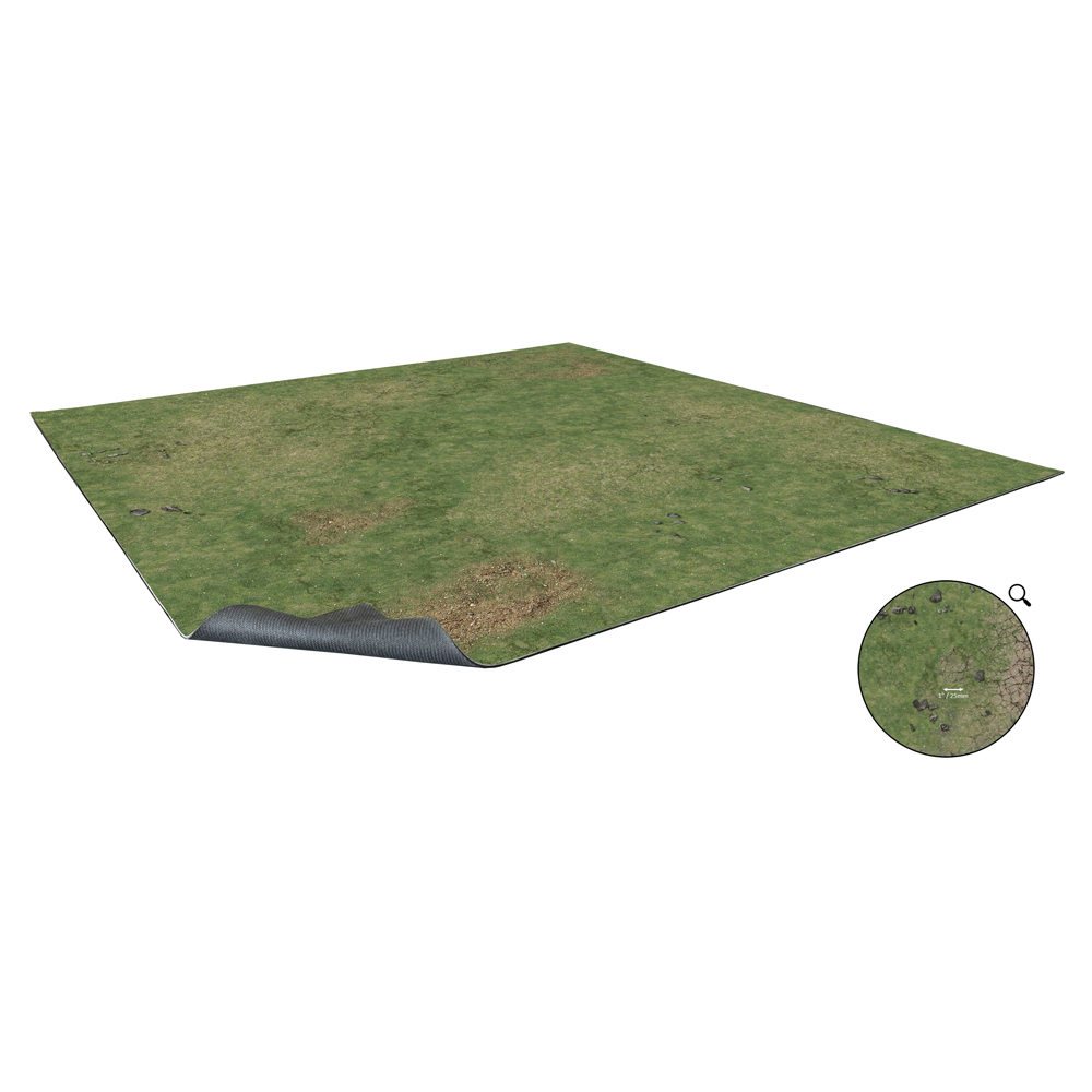 Battle Systems Gaming Mat: Grassy Fields - Grid (2x2)