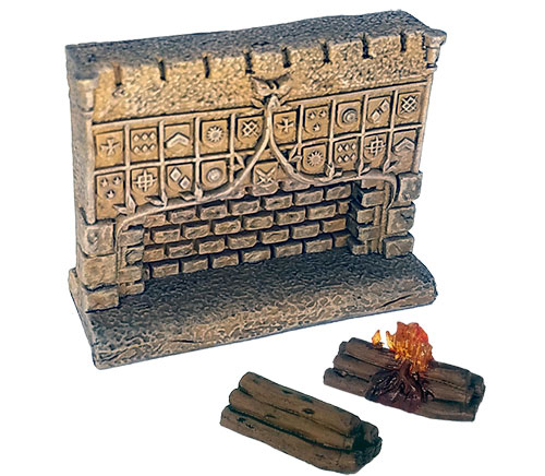 Maze of Death Dressing: Fireplace with Logs