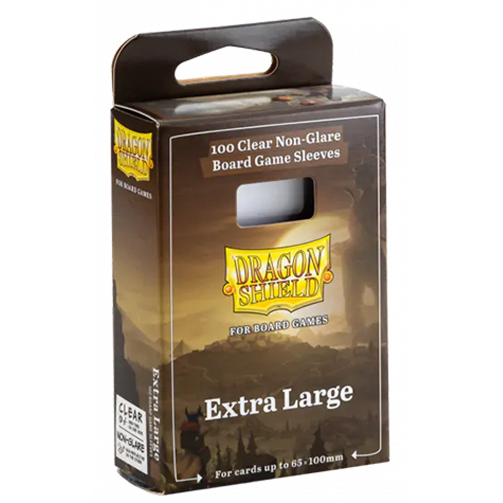 Dragon Shield Board Game Sleeves: Extra Large - Clear Non-Glare (100)