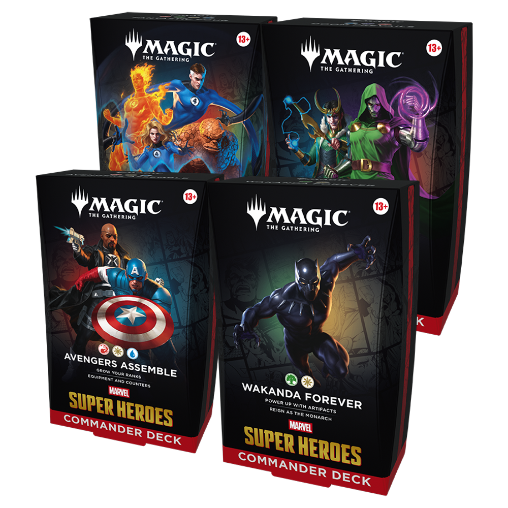 MTG: Marvel Super Heroes - Commander Deck Set (4) (Preorder)