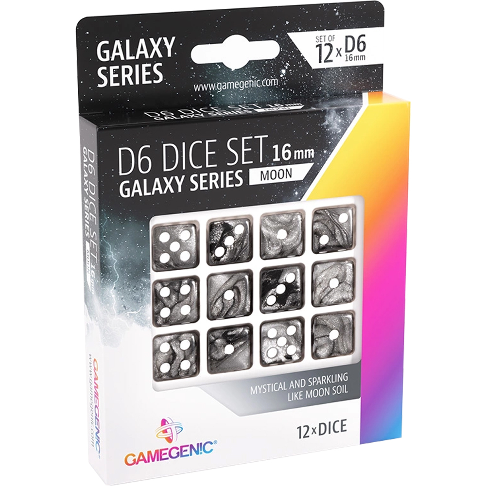 Galaxy Series 16mm d6 Set: Moon (12) (Clearance)
