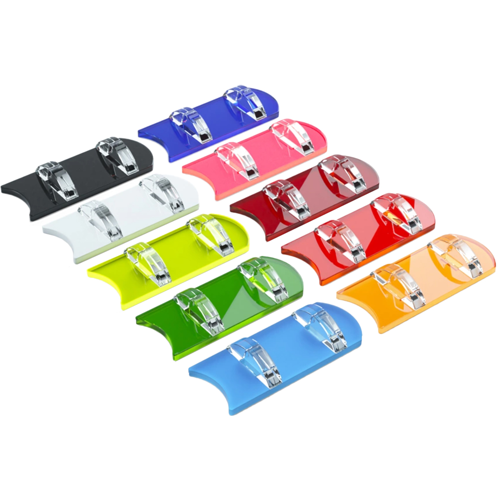 Premium Acrylic Card Stands Set: Multicolor (10)