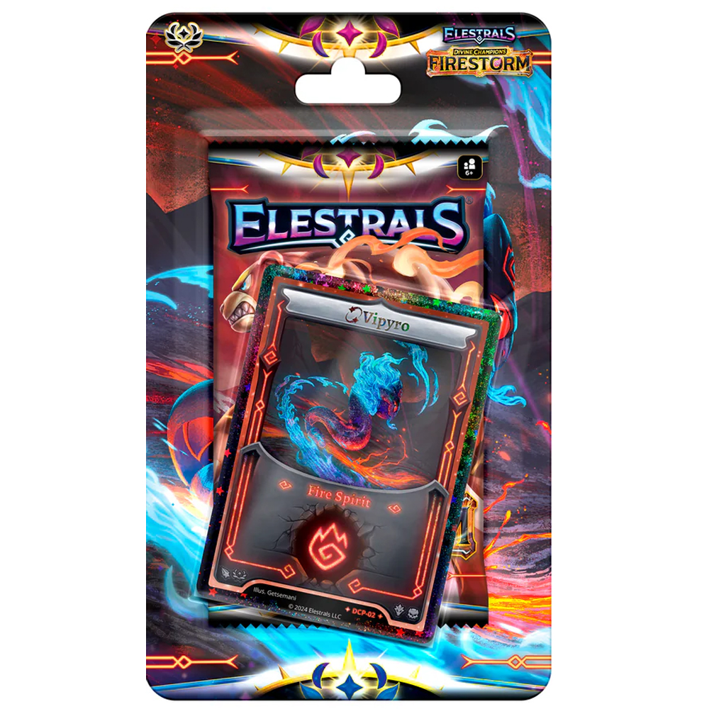 Elestrals TCG: Divine Champions Firestorm Blister Pack - Reverse Stellar Vipyro