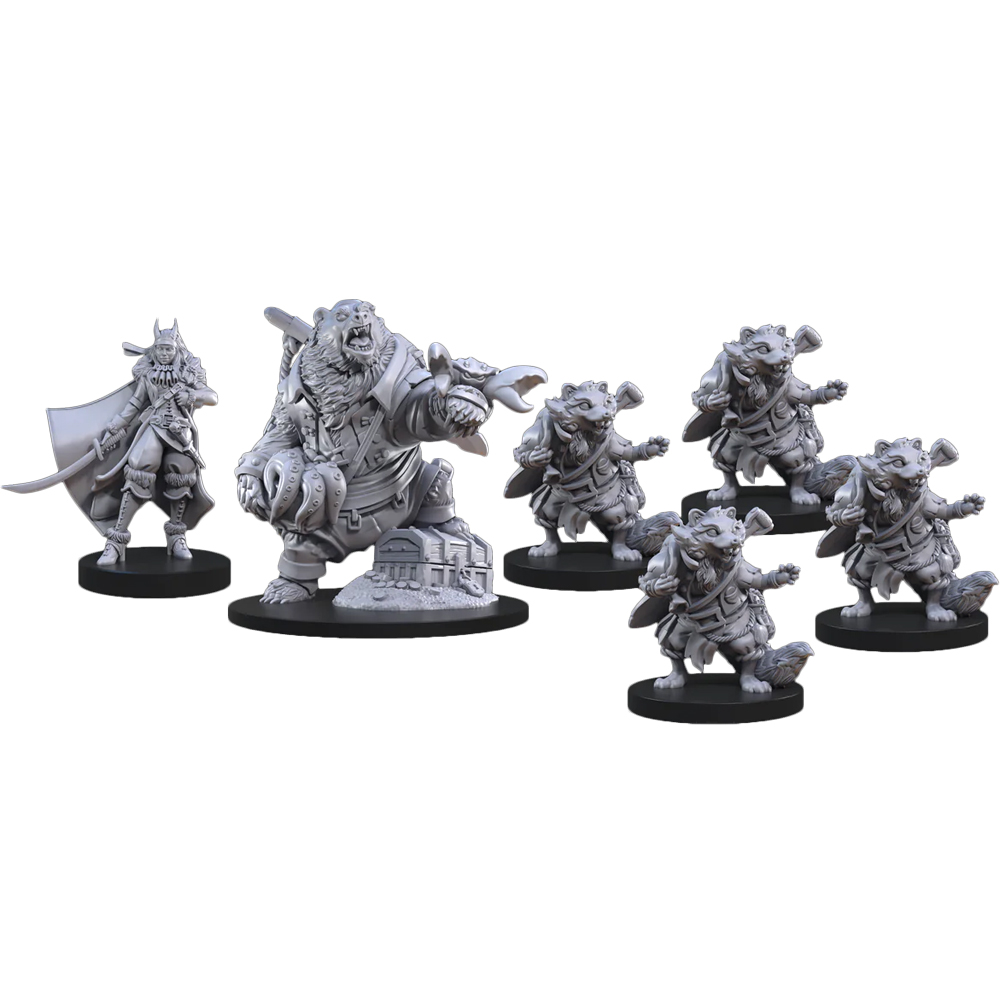 Animal Adventures RPG: Miniatures Set - Raiders of the Lost Coast