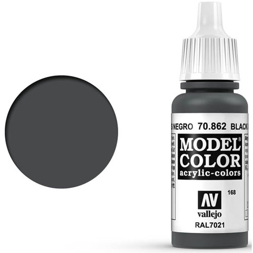 Vallejo Model Color Paint: Black Grey