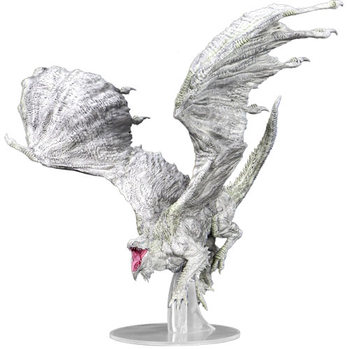 D&D Premium Painted Figure: Adult White Dragon
