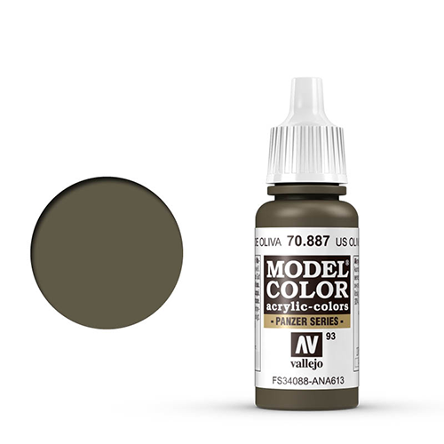 Vallejo Model Color Paint: US Olive Drab