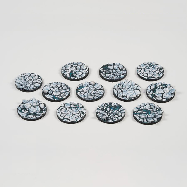Battle Ready Toppers: Frost Lake - Round 25mm (12) (Preorder)