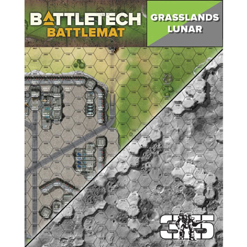 Battletech Battlemat: Lunar / Grasslands B