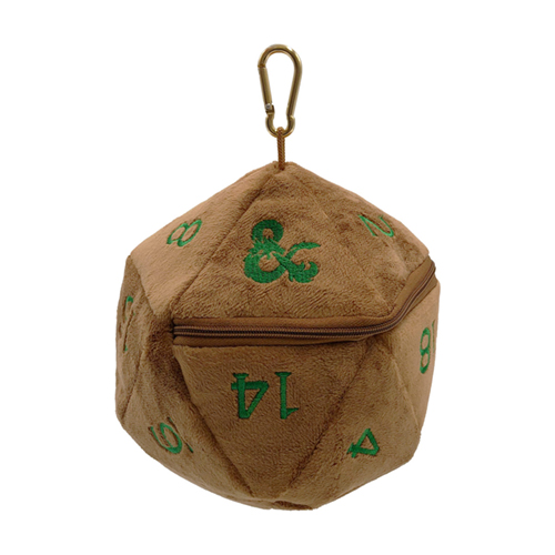 D&D Dice Bag: d20 Plush - D&D Copper w/ Green
