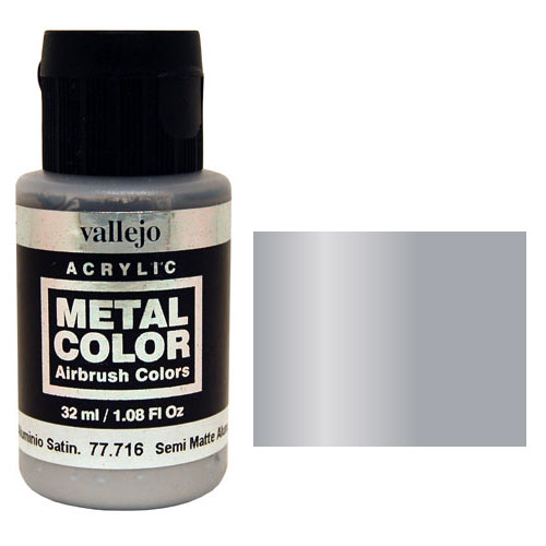 Vallejo Metal Color: Semi Matte Aluminium (32ml)
