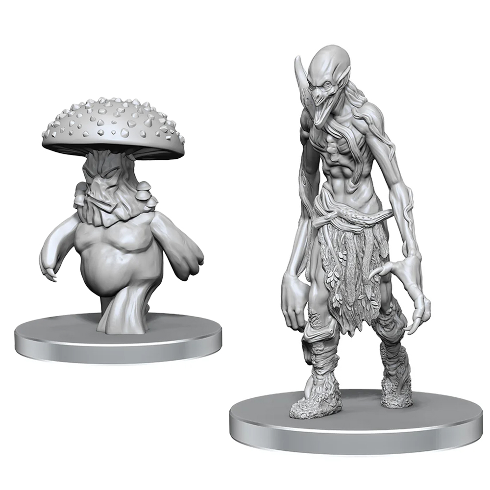 Pathfinder Battles Deep Cuts Unpainted Minis: W26 Myceloid & Grimstalker