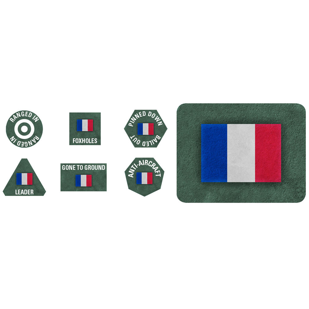 Flames of War WW2: French - Early War Tokens & Objectives (Preorder)