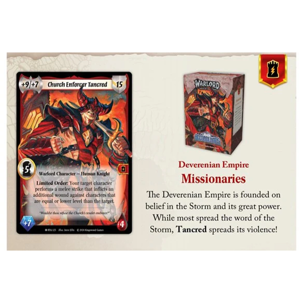 Warlord: Saga of the Storm CCG: Into the Accordlands - Starter Deck - Deverenian Empire (Preorder)