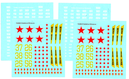 WWIII Team Yankee: Soviet Decal Set