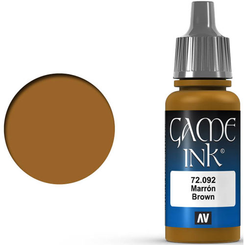 Vallejo Game Color: Brown Ink (17ml)