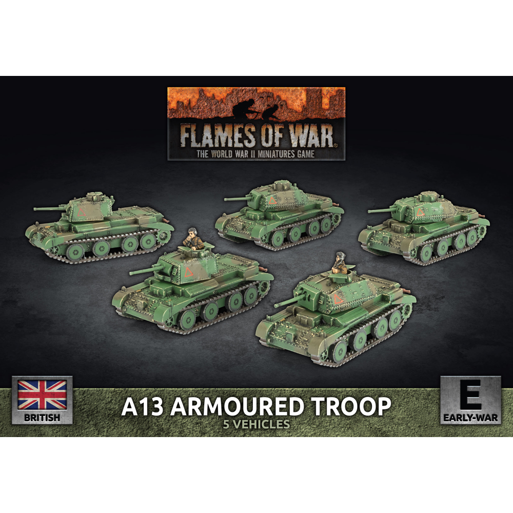 Flames of War WW2: British - A13 Armoured Troop (Preorder)