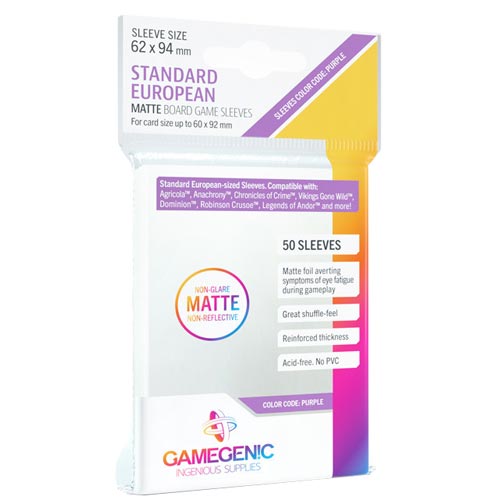 Gamegenic Matte Sleeves: Standard European