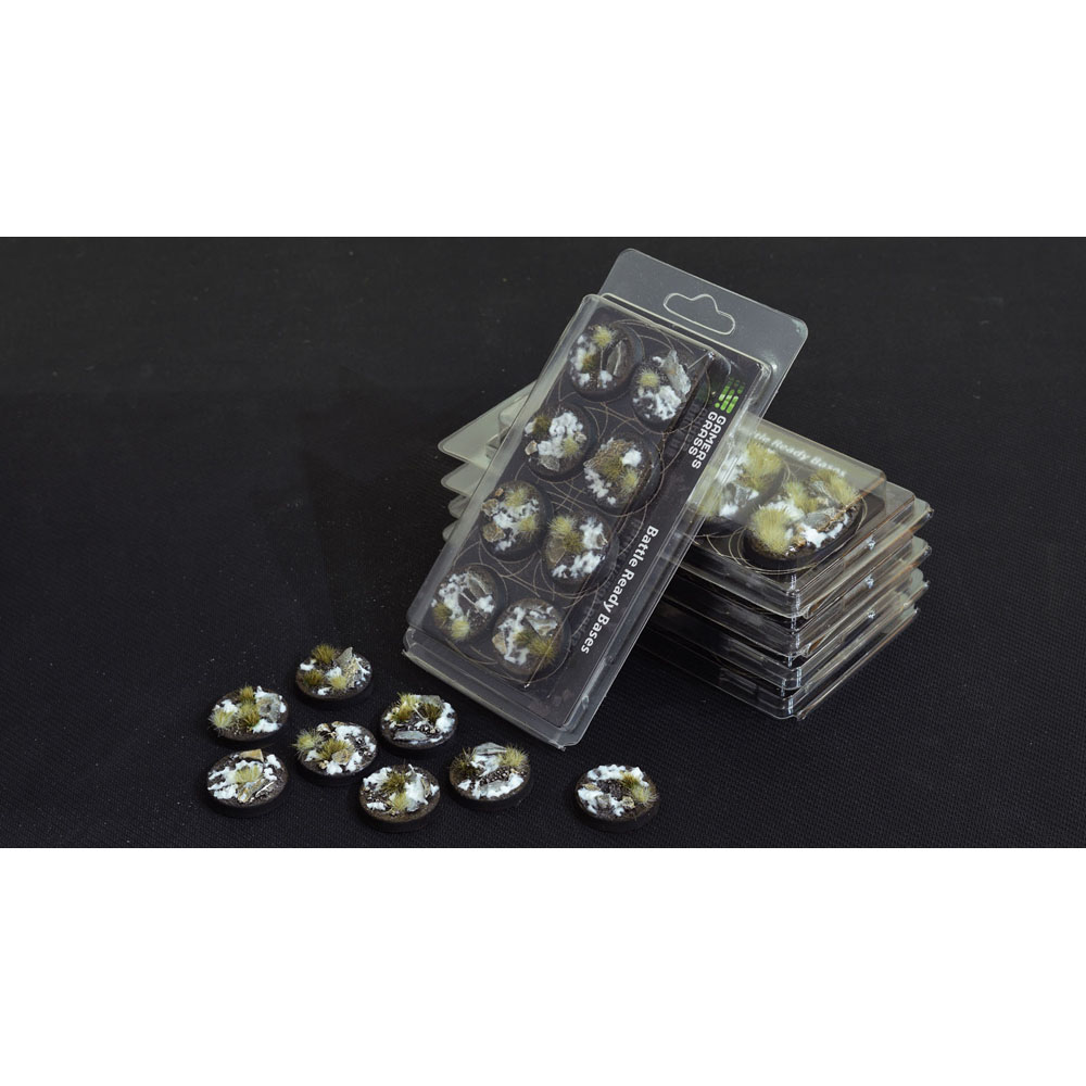 Battle Ready Bases: Winter - Round 32mm (8)