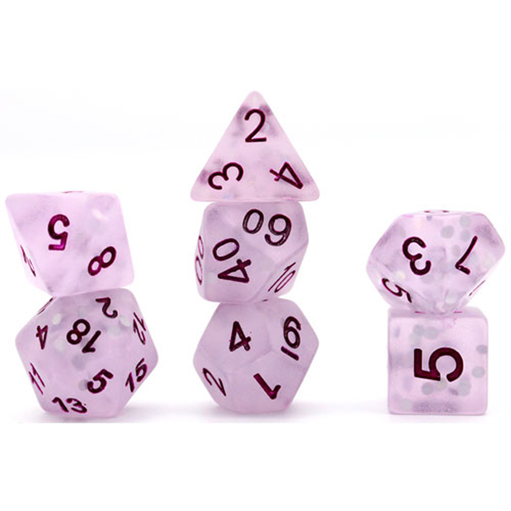 Game Plus Products 16mm Resin Dice: Frosted - Purple Laser Reflected (7)