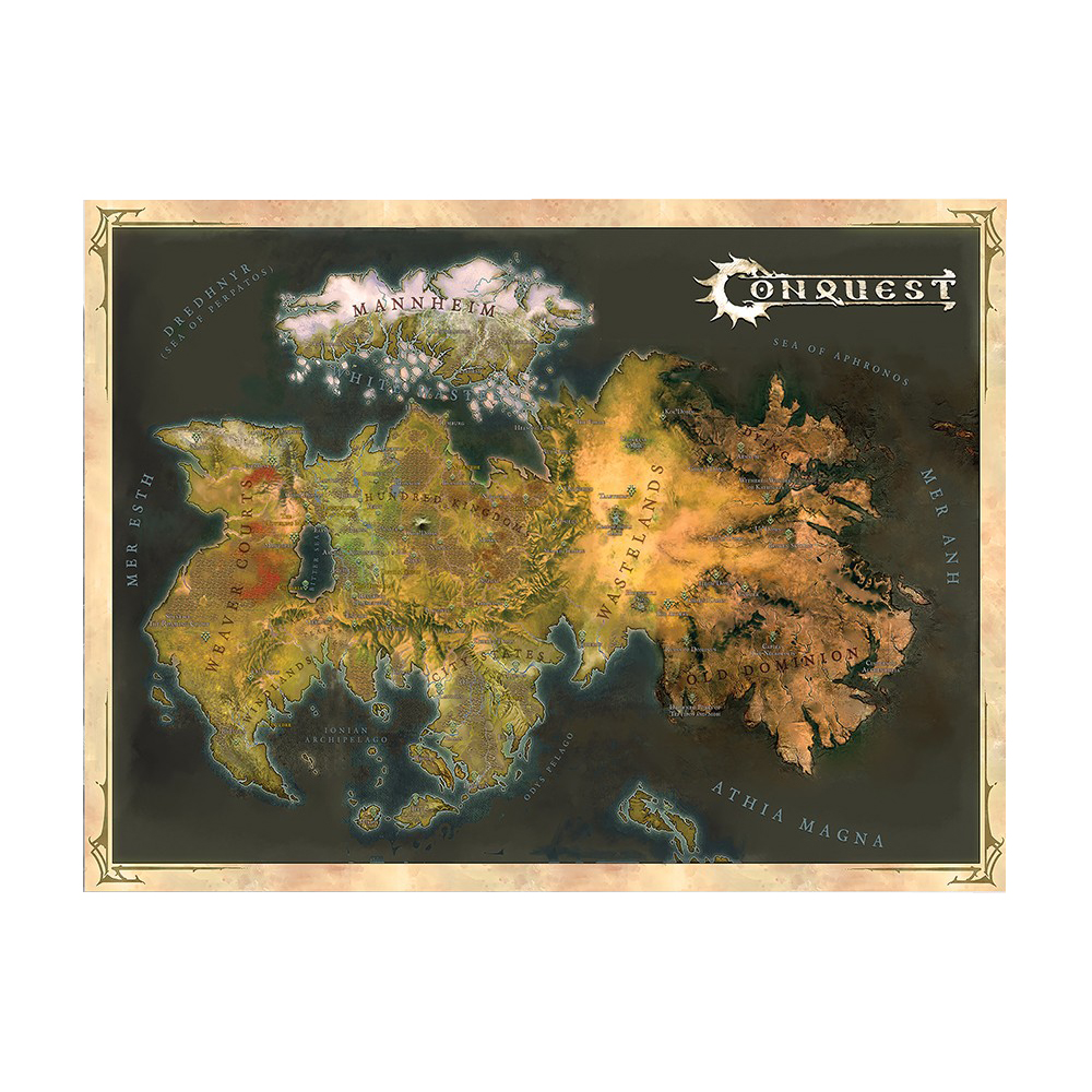 Conquest: Cloth Map of Alektria, the First Continent of EA