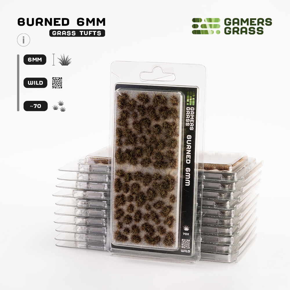 Gamers Grass Tufts: Burned Tufts - Wild 6mm