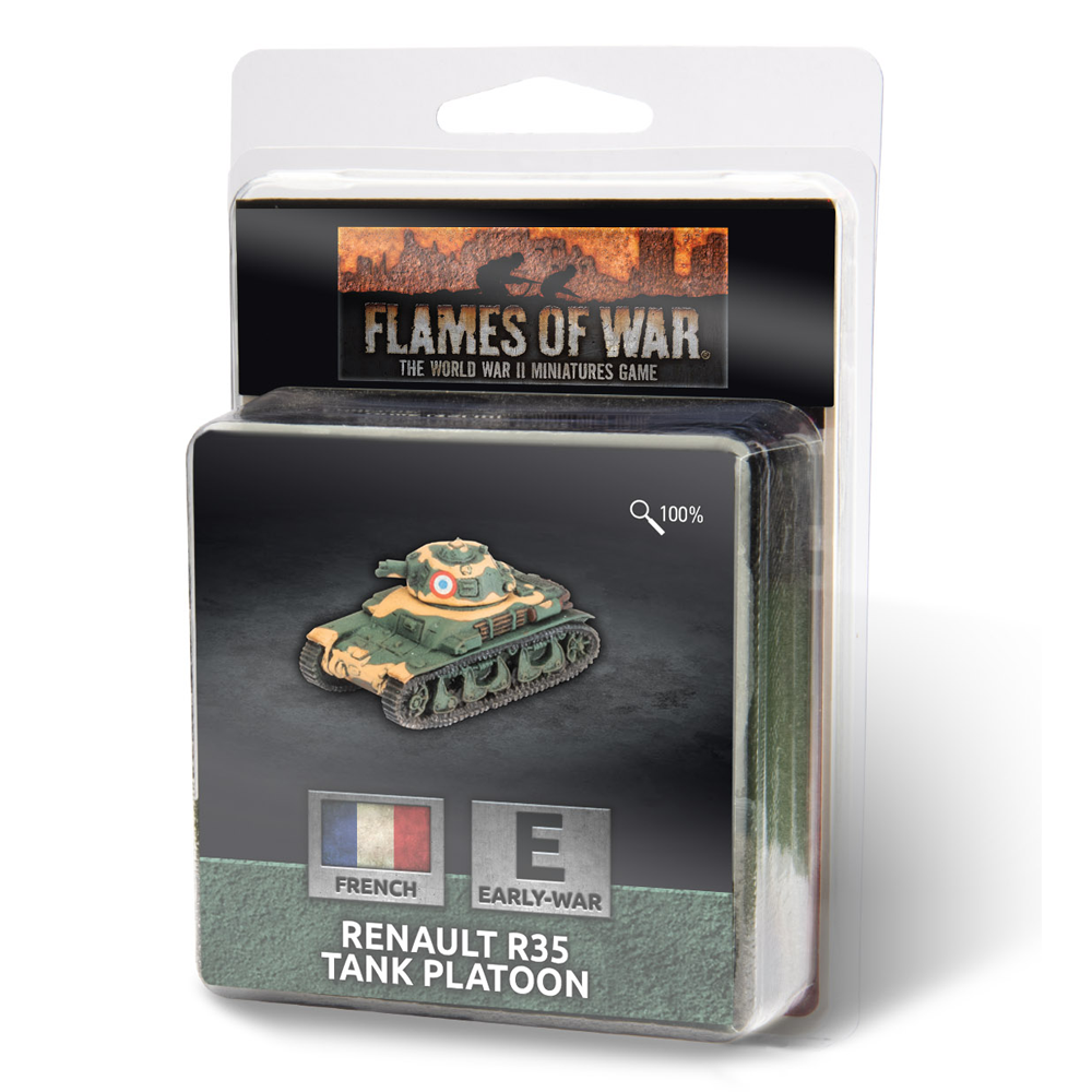 Flames of War WW2: French - Renault R35 Tank Platoon (Preorder)