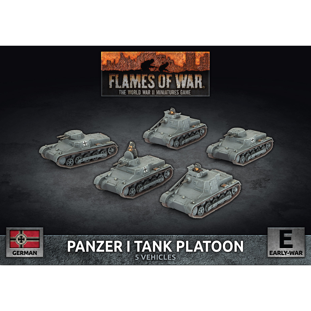 Flames of War WW2: German - Panzer I Tank Platoon (Preorder)