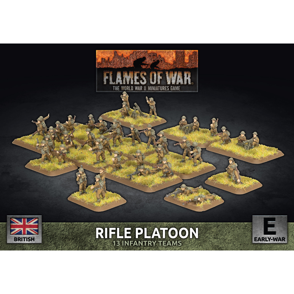 Flames of War WW2: British - Rifle Platoon (Preorder)