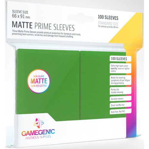 Matte Prime Sleeves: Green (100)