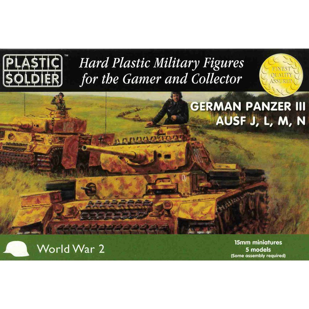 15mm Scale WW2: German Panzer III Ausf J,L,M,N