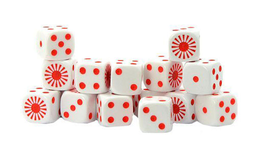 Bolt Action: Imperial Japanese D6 Dice (16)