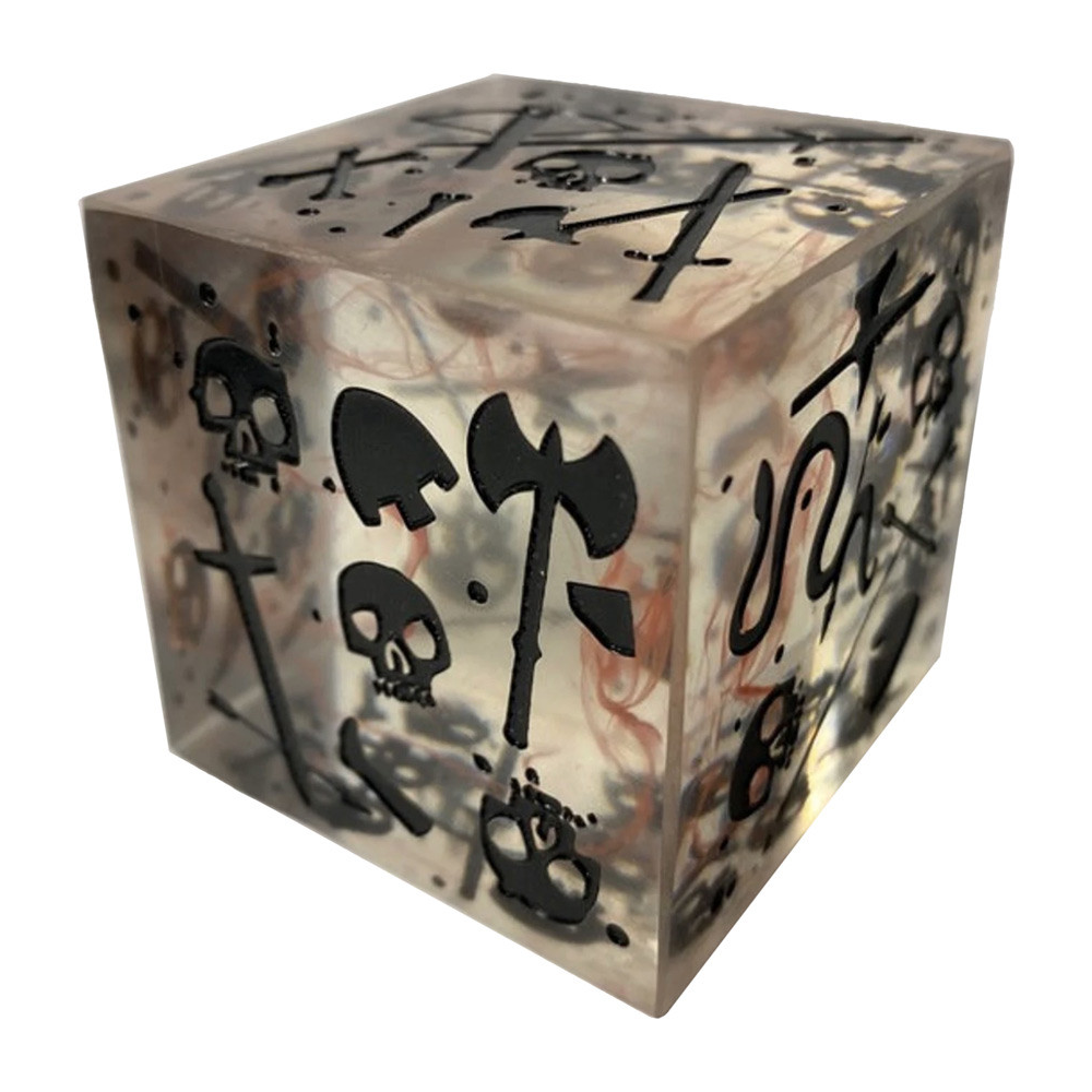 Massive Gelatinous Cube: Mini/Die in one: Blood Filled Black (Preorder)