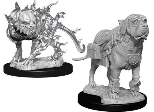 D&D Nolzur's Marvelous Unpainted Minis: W11 Mastiff & Shadow Mastiff