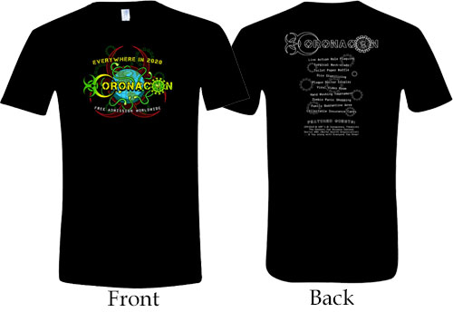 OffWorld Designs T-Shirt: CoronaCon (Small) (Last Chance)