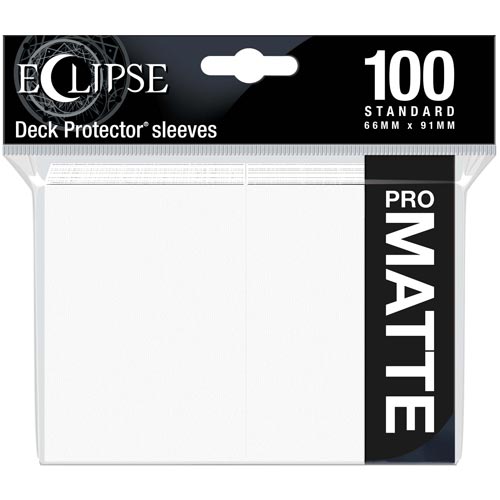 Ultra Pro Sleeves: Eclipse Matte - Arctic White (100)