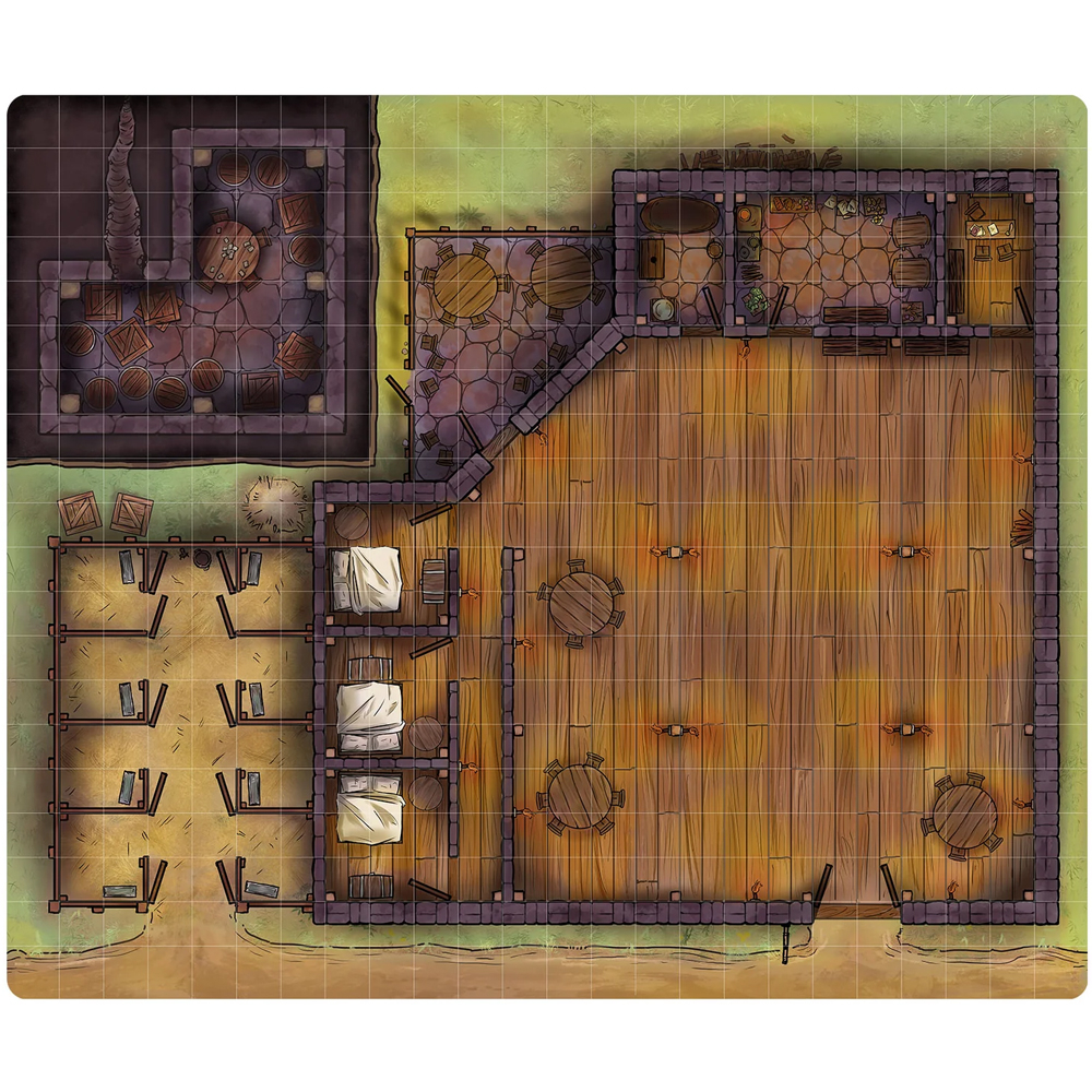 Next Level Miniatures: Wet-Erase Vinyl Game Mat - Outset Tavern