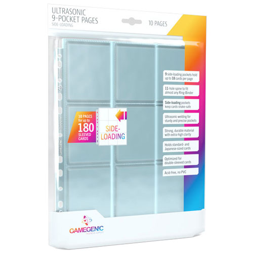 Ultrasonic Sideloading 9-Pocket Pages: Clear (10)