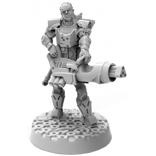 Starfinder Masterclass Miniatures: Half-Orc Soldier