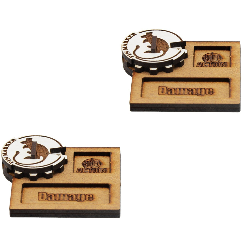 Bolt Action: MDF Vehicle Pin Markers - British 8th Army (Preorder)