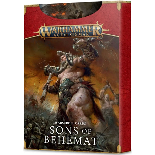 Warhammer Age of Sigmar: Warscroll Cards - Sons of Behemat (Clearance)