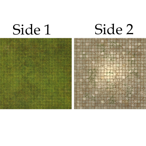 Battle Mat Board: Dungeon & Grassland
