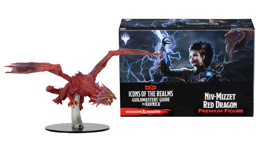 D&D Icons of the Realms Miniatures: Guildmasters' Guide to Ravnica - Niv-Mizzet, Izzet Guildmaster Premium Figure